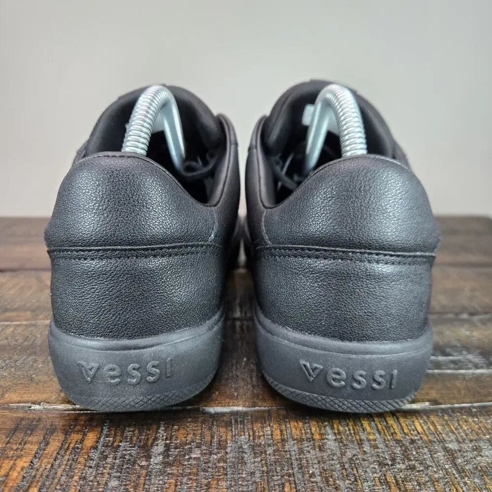 Vessi Soho Sneaker Womens Size 9 Waterproof Shoes Casual Asphalt Black Black